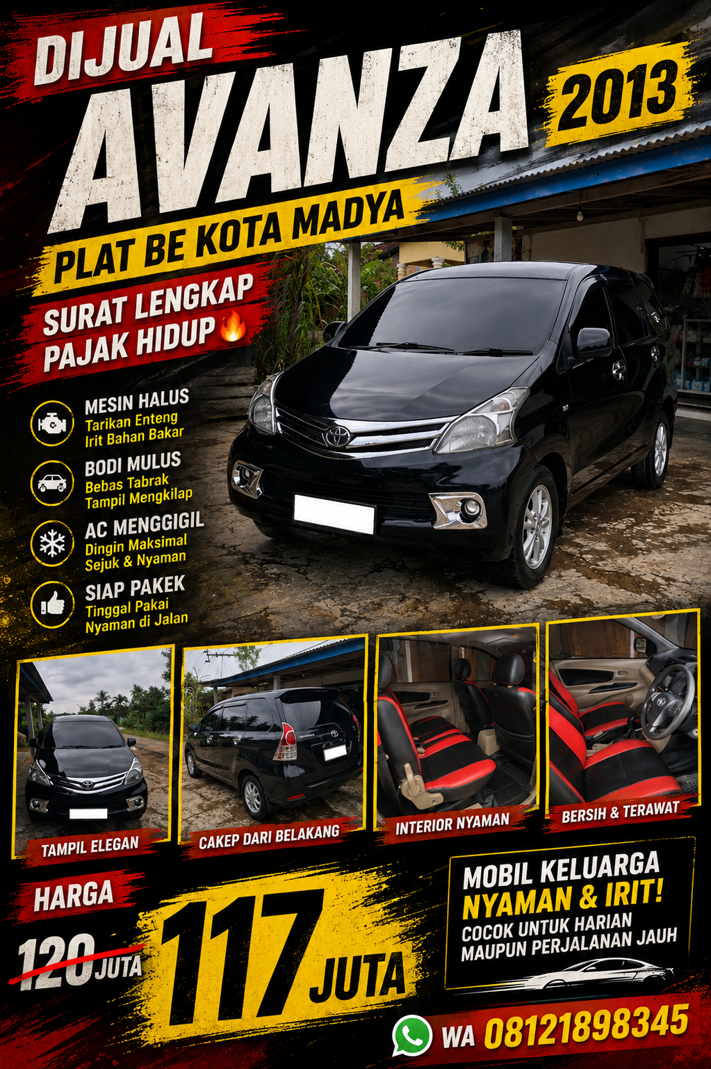 Toyota Avanza 2013 siap pakai